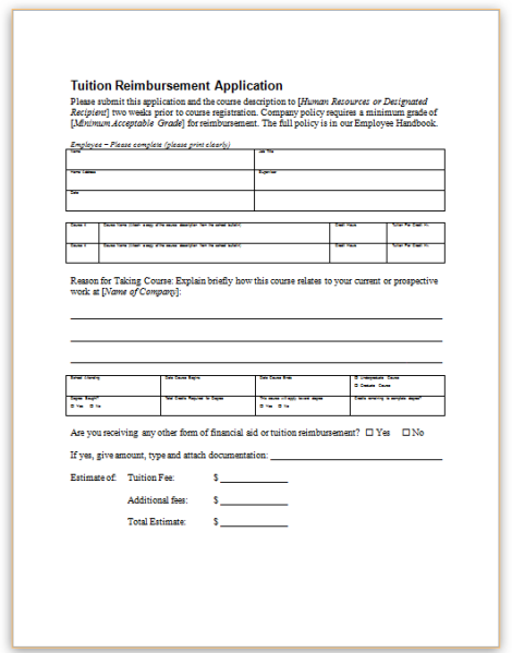 form-specifications